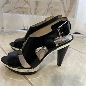 Michael Kors Black Patent Leather Heels